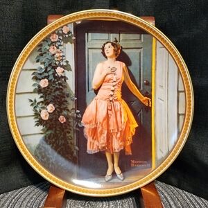 Standing in the Doorway - Norman Rockwell Collectors' Plate VTG